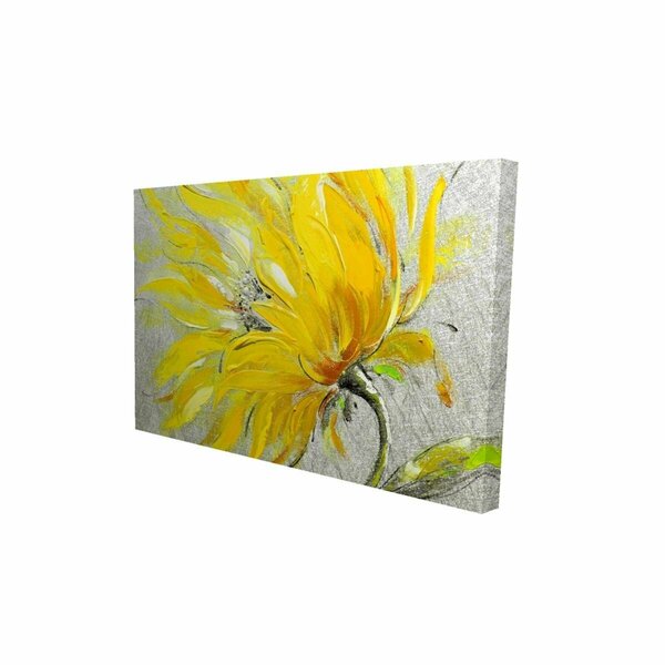 Begin Home Decor 20 x 30 in. Yellow Flower-Print on Canvas 2080-2030-FL70